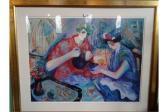 WOOD Barbara A. Study Of Two Ladies Having Tea WOOD Barbara A. Study Of Two Ladies Having Tea