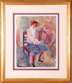 WOOD Barbara A. Untitled (girl Sitting) WOOD Barbara A. Untitled (girl Sitting)