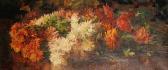 WOOD Catherine Mary Still Life Of Chrysanthemums WOOD Catherine Mary Still Life Of Chrysanthemums