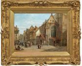 WOOD Lewis John Ansicht Von Rouen Mit Blick Auf Einen Teil Der Kirche St. Etienne WOOD Lewis John Ansicht Von Rouen Mit Blick Auf Einen Teil Der Kirche St. Etienne