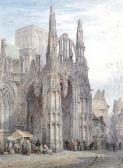 WOOD Lewis John The Cathedral At Louviers, Normandy WOOD Lewis John The Cathedral At Louviers, Normandy