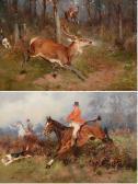 WOODHOUSE William Arnold Full Cry A Stag In Flight WOODHOUSE William Arnold Full Cry A Stag In Flight