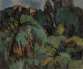 WOODRUFF Hale Aspacio Landscape Near Grasse WOODRUFF Hale Aspacio Landscape Near Grasse
