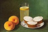 WOOSTER Austin C. Still Life With Tea Cakes And Fruit WOOSTER Austin C. Still Life With Tea Cakes And Fruit