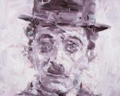 WRIGHT Paul Anthony John Self Portrait As Charlie Chaplin WRIGHT Paul Anthony John Self Portrait As Charlie Chaplin