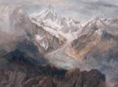 WRIGHT Richard Henry The Fiescherhorn And The Viescher Glacier WRIGHT Richard Henry The Fiescherhorn And The Viescher Glacier