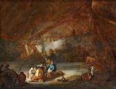 WYCK Thomas Rustic Interior With Drinking Peasants WYCK Thomas Rustic Interior With Drinking Peasants