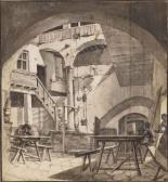 WYCK Thomas The Courtyard Of An Italian House, Perhaps A Tavern WYCK Thomas The Courtyard Of An Italian House, Perhaps A Tavern