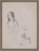 WYETH Henriette "nudeand Eye Study WYETH Henriette "nudeand Eye Study