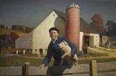 WYETH Newell Convers Portrait Of A Farmer WYETH Newell Convers Portrait Of A Farmer