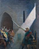 WYETH Newell Convers Wallace Draws The King's Sword WYETH Newell Convers Wallace Draws The King's Sword
