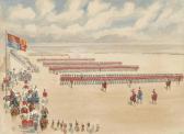 WYMER Reginald Augustus The March Past Of The Northumberland Fusiliers WYMER Reginald Augustus The March Past Of The Northumberland Fusiliers