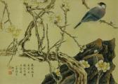 XIAOMAN LU Bird Perching On Plum Blossom Branches XIAOMAN LU Bird Perching On Plum Blossom Branches