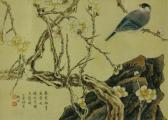 XIAOMAN LU Bird Perching On Plum Blossom Branches XIAOMAN LU Bird Perching On Plum Blossom Branches