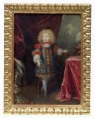 XIV LOUIS Child Portrait Of The Young Ruler Decorated With The Order Of The Holy Ghost XIV LOUIS Child Portrait Of The Young Ruler Decorated With The Order Of The Holy Ghost