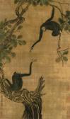 yi yuanji Two Apes In An Oak Tree yi yuanji Two Apes In An Oak Tree