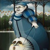 YTHJALL Terje Composition With Woman And Face YTHJALL Terje Composition With Woman And Face
