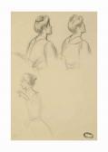 ZANDOMENEGHI Federico Study Of Three Young Women ZANDOMENEGHI Federico Study Of Three Young Women