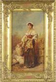 ZATZKA Hans Woman With A Tray ZATZKA Hans Woman With A Tray