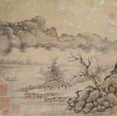 ZHENGKUI Cheng Landscape With Pavilion And Boat ZHENGKUI Cheng Landscape With Pavilion And Boat