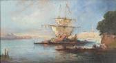ZIEM Felix Segelschiff Im Abendrot In Der Lagune Von Venedig ZIEM Felix Segelschiff Im Abendrot In Der Lagune Von Venedig