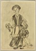 ZILLE Heinrich Woman With A Bouquet Of Flowers ZILLE Heinrich Woman With A Bouquet Of Flowers