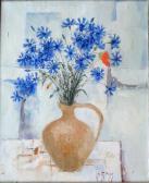 ZINGG Jean-Pierre Bouquet De Bleuets Et De Coquelicots Dans Un Vase ZINGG Jean-Pierre Bouquet De Bleuets Et De Coquelicots Dans Un Vase