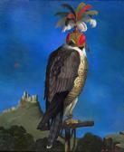 ZINKEISEN Anna Katrina A Hooded Falcon In A Landscape ZINKEISEN Anna Katrina A Hooded Falcon In A Landscape