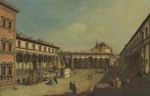 ZOCCHI Giuseppe A View Of The Piazza Della Santissima Annunziata, Florence, With The Ospedale Degli Innocenti ZOCCHI Giuseppe A View Of The Piazza Della Santissima Annunziata, Florence, With The Ospedale Degli Innocenti