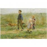 ZOETELIEF TROMP Jan Children Strolling In The Fields ZOETELIEF TROMP Jan Children Strolling In The Fields