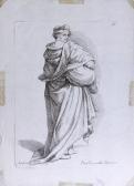 ZUCCARELLI Francesco Figura Maschile Panneggiata Che Si Volge, Vista Di Tre Quarti Posteriore ZUCCARELLI Francesco Figura Maschile Panneggiata Che Si Volge, Vista Di Tre Quarti Posteriore