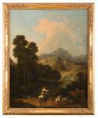 ZUCCARELLI Francesco Paesaggio Con Borgo Medievale E Pastori Presso Un Fiume ZUCCARELLI Francesco Paesaggio Con Borgo Medievale E Pastori Presso Un Fiume