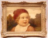 ZUMBUSCH von Ludwig Child With Red Cap ZUMBUSCH von Ludwig Child With Red Cap