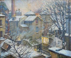 ÅKERBLADH Alexander 1886,Snow in Chelsea,1937,Strauss Co. ZA 2017-11-27