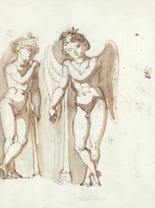 ÅKERSTRÖM Jonas 1759-1795,Figure composition with angel and man,Bukowskis SE 2011-12-06