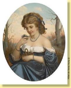 ÉCOLE BULGARE,Jeune fille aux bleuets,Horta BE 2009-11-09