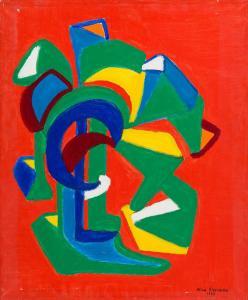 ŚLESIŃSKA Alina 1922-1994,Composition,1990,Desa Unicum PL 2023-07-11