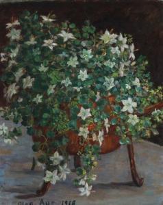 AAE Olga Harriet,Still life with flowers in a copper vessel,1915,Bruun Rasmussen 2018-11-12