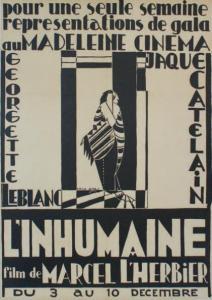 AAES Erik 1899-1966,MADELEINE CINEMA "L'INHUMAINE",Yann Le Mouel FR 2018-12-03