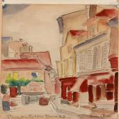 AAES Erik 1899-1966,View from Place du Tertre in Paris,1924,Bruun Rasmussen DK 2012-03-05