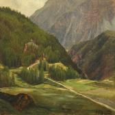 AAGAARD Carl Frederik Peder 1833-1895,A Swiss mountainscape,Bruun Rasmussen DK 2015-08-30