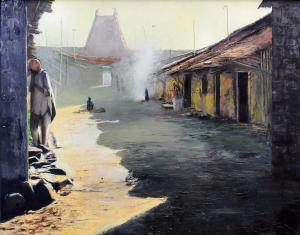AANNAVAR Girish K,Kashmir Village,20th Century,Canterbury Auction GB 2016-06-07