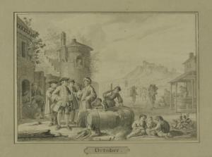 AARTMAN Nicolaes Matthijsz 1713-1793,'OCTOBER' - THE WINE HARVEST,1756,Sworders GB 2016-06-07