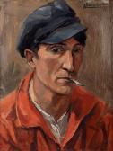 ABADIE LANDEL Pierre 1896-1972,Autoportrait en marin à la vareuse,Adjug'art FR 2020-11-29