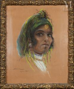ABASCAL Carlos 1871-1948,Portrait de femme,1930,Millon & Associés FR 2022-05-23