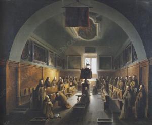 ABBATI Vincenzo 1803-1866,Monaci nella Certosa di Padova,1850,Stadion IT 2019-10-25
