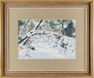 ABBOT Agnès Anne 1897-1992,Winter reflections,Eldred's US 2024-03-13