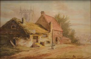 ABBOTT George 1803-1868,Figures in a village street,1840,Andrew Smith and Son GB 2014-09-09