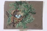 ABBOTT Jacob Bates 1895-1950,ROBIN IN SMALL HEMLOCK,1934,Sloans & Kenyon US 2017-09-23