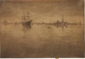 Abbott Pasquier James 1851-1885,Nocturne, from Venice, a Series,1879,Phillips, De Pury & Luxembourg 2018-10-17